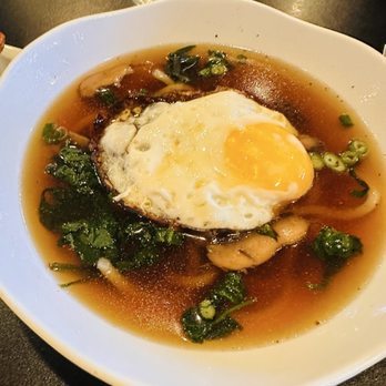 Bonchon North Stockton - Udon soup with a fried egg - Chicken Wings Near Me - Stockton, California