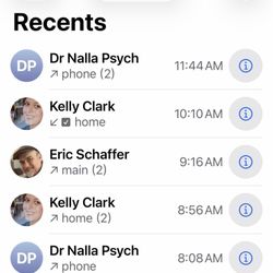 Inland Psychiatric Medical Group - My call log
