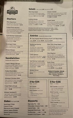 Menu photo 4 The Original Montgomery Inn Montgomery, OH