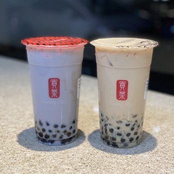 Gong Cha - Taro Milk Tea and Panda Milk Tea - Bubble Tea Near Me - Alameda, California