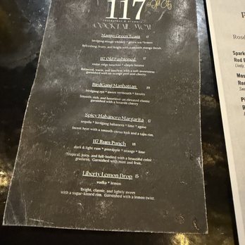 117 Restaurant And Brewery - Menu st bar - Steakhouses Near Me - Philadelphia, Pennsylvania 117 Restaurant And Brewery - Menu st bar - Steakhouses Near Me - Philadelphia, Pennsylvania