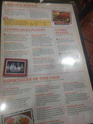 Menu photo 2 Nicha's Comida Mexicana San Antonio, TX