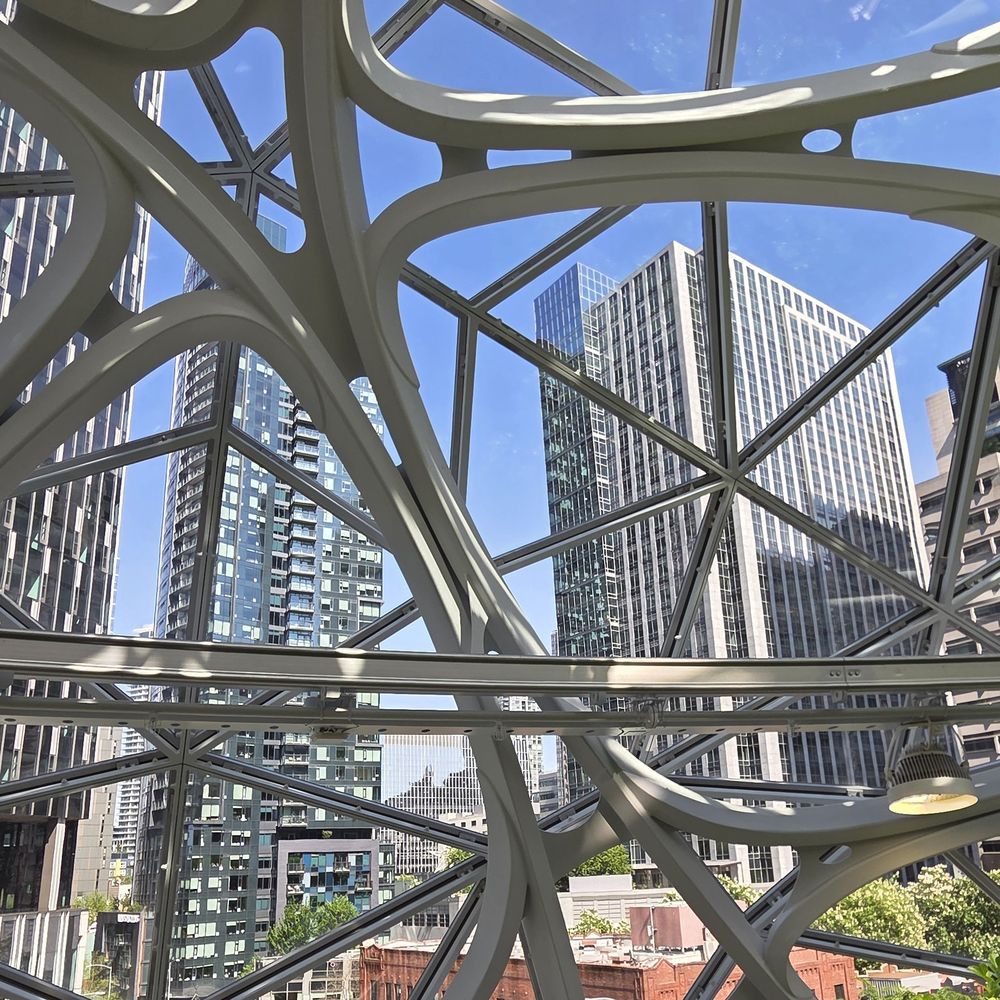 Amazon Spheres - Looking Outside - Botanical Gardens Near Me - Seattle, Washington