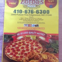 Zorba's Pizza & Grill - Edgewood