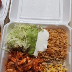 California Burrito - Shrimp plate $17.