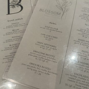 Blossom on Columbus - Menu - Vegan Near Me - New York, New York