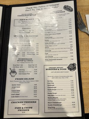Menu photo 1 Joe's Other Place Templeton, CA