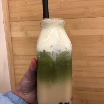 Plentea - Iced Matcha Latte with boba and Sea Salt Cheese Creama (ft.Unintentional Milk Tea) - Tea Rooms Near Me - San Francisco, California Plentea - Iced Matcha Latte with boba and Sea Salt Cheese Creama (ft.Unintentional Milk Tea) - Tea Rooms Near Me - San Francisco, California