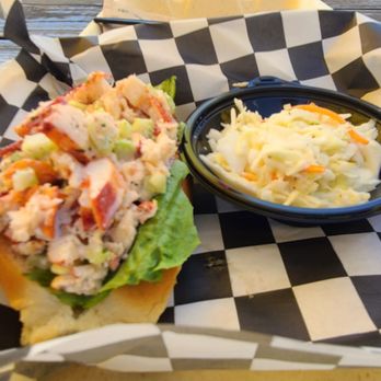The Shrimp Boat - Lobster Roll and coleslaw - Seafood Near Me - Ocean City, Maryland