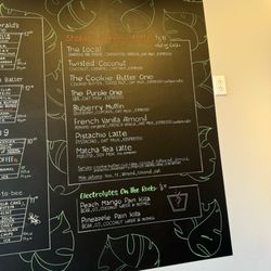 Body Fuel - Coffee/Latte menu at new location