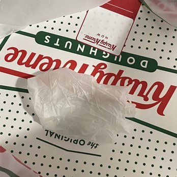 Krispy Kreme - Dirty Used glove inside of my order - Donuts Near Me - Hialeah, Florida Krispy Kreme - Dirty Used glove inside of my order - Donuts Near Me - Hialeah, Florida