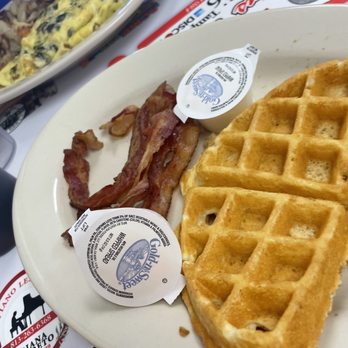 Three Coins Diner - Bacon, and Belgium waffle - American Near Me - Tampa, Florida Three Coins Diner - Bacon, and Belgium waffle - American Near Me - Tampa, Florida