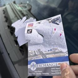 Pix Exchange - Glued their ad to my windshield..