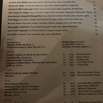 The Frisky Oyster - Cocktail menu - New American Near Me - Greenport, New York