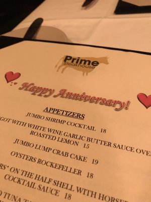 Menu photo 3 Prime Steakhouse Key West, FL