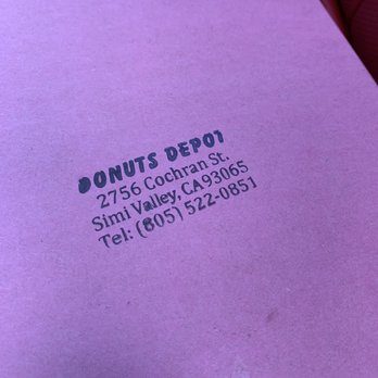 Donut Depot - a purple box with a donut on it - Donuts Near Me - Simi Valley, California Donut Depot - a purple box with a donut on it - Donuts Near Me - Simi Valley, California