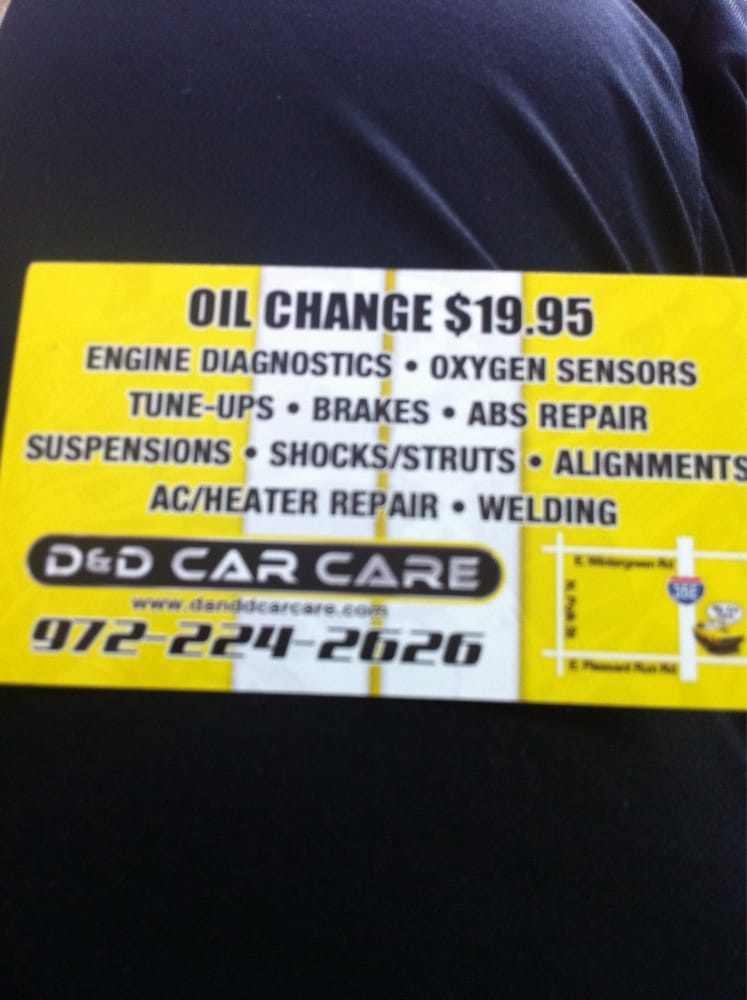 D & D CAR CARE Updated September 2024 1464 N Interstate 35 E