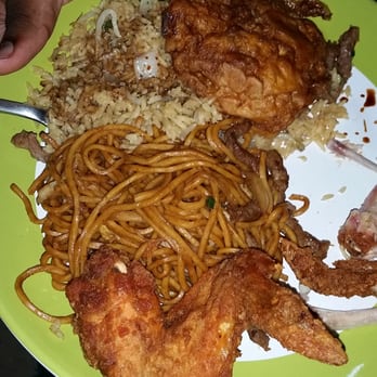 Musas Chinese Resturaunt - Egg Foo Young, Fried Rice, Hong Kong Lo Mein, Wings (my son's messy plate) - Chinese Near Me - The Bronx, New York Musas Chinese Resturaunt - Egg Foo Young, Fried Rice, Hong Kong Lo Mein, Wings (my son's messy plate) - Chinese Near Me - The Bronx, New York