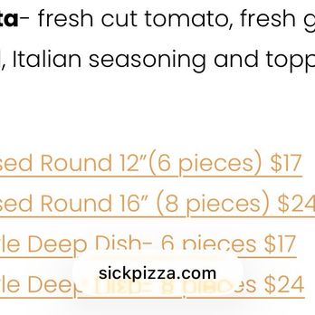 Sick Pizza - Pizza Near Me - Oxford Charter Township, Michigan Sick Pizza - Pizza Near Me - Oxford Charter Township, Michigan