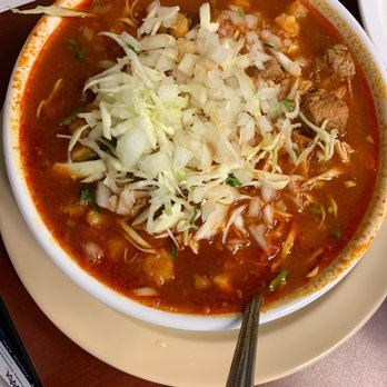 Taqueria Los Gordos - Pozole with sweet shredded cabbage, lime, cilantro and fresh diced onions - Mexican Near Me - Redding, California Taqueria Los Gordos - Pozole with sweet shredded cabbage, lime, cilantro and fresh diced onions - Mexican Near Me - Redding, California