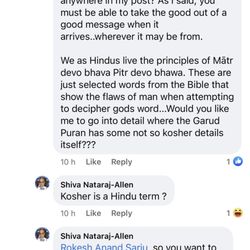 Shree Jalaram Mandir - I also just found out that apparently the term kosher is a Hindu term
