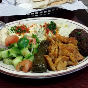 Mediterranean Grill House - vegetarian plate - Middle Eastern Near Me - Mountain View, California