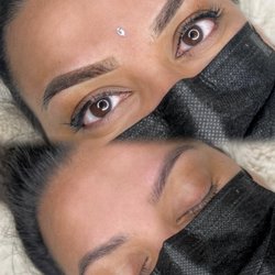 KyKo Ink - Touch up Before(bottom) & after. bottom brows are healed brows from first round.