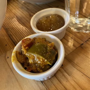 Maruti Indian Restaurant - bowls of food on a wooden table - Vegetarian Near Me - Portland, Oregon