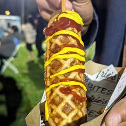 Waffle corndog