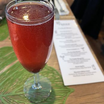 Figmor Cafe and Eatery - Blueberry lavender mimosa - Breakfast & Brunch Near Me - North Tonawanda, New York