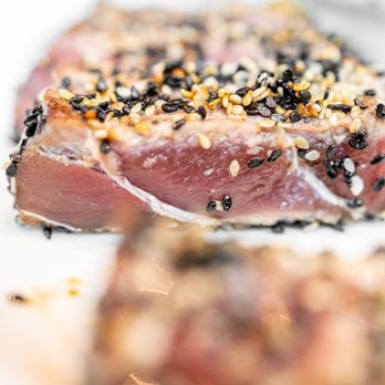 Lure Fish House - Sesame Seared Ahi Tuna ($32) - Seafood Near Me - Ventura, California Lure Fish House - Sesame Seared Ahi Tuna ($32) - Seafood Near Me - Ventura, California