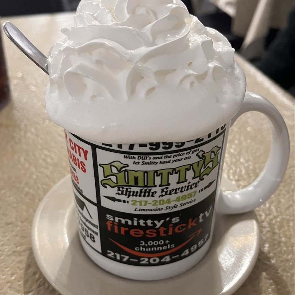 Route 138 Cafe - Hot Cocoa with whipped cream - Cafes Near Me - Mount Olive, Illinois Route 138 Cafe - Hot Cocoa with whipped cream - Cafes Near Me - Mount Olive, Illinois
