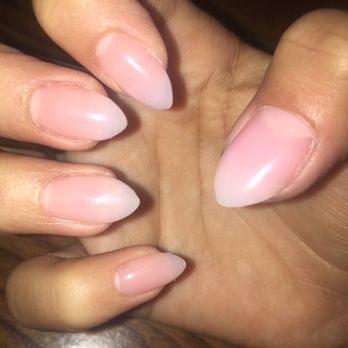 Today's Nails Image - She did gel but her drizzling technique makes them look a lot more natural. The best part is no strong acrylic smell! Highly recommend it. - Nail Salons Near Me - Milpitas, California