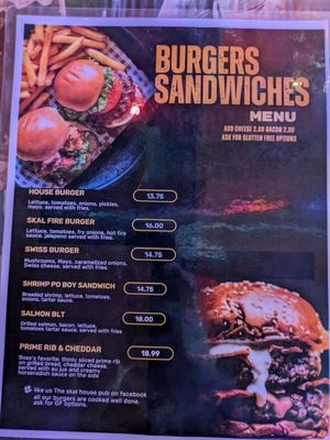 Menu photo 4 Skål House Pub Poulsbo, WA