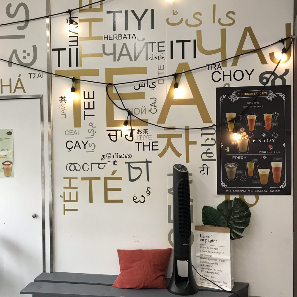 Prolece Tea - interior decor - Bubble Tea Near Me - Pasadena, California Prolece Tea - interior decor - Bubble Tea Near Me - Pasadena, California