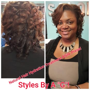 Natural Hair Hydration Treatment Silk Press Yelp