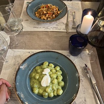 Buca Niccolini - Pesto gnocchi and seafood pasta - Italian Near Me - Florence, FI