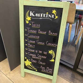 Kaffeina Cafe - Menu - Cafes Near Me - Wilmington, Delaware Kaffeina Cafe - Menu - Cafes Near Me - Wilmington, Delaware