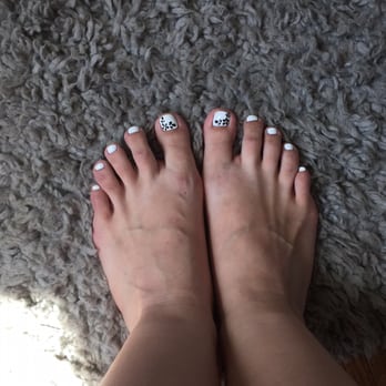 Nails Amour - My pedicure! I had never tried white polish before this but I love it!! - Nail Salons Near Me - San Jose, California Nails Amour - My pedicure! I had never tried white polish before this but I love it!! - Nail Salons Near Me - San Jose, California