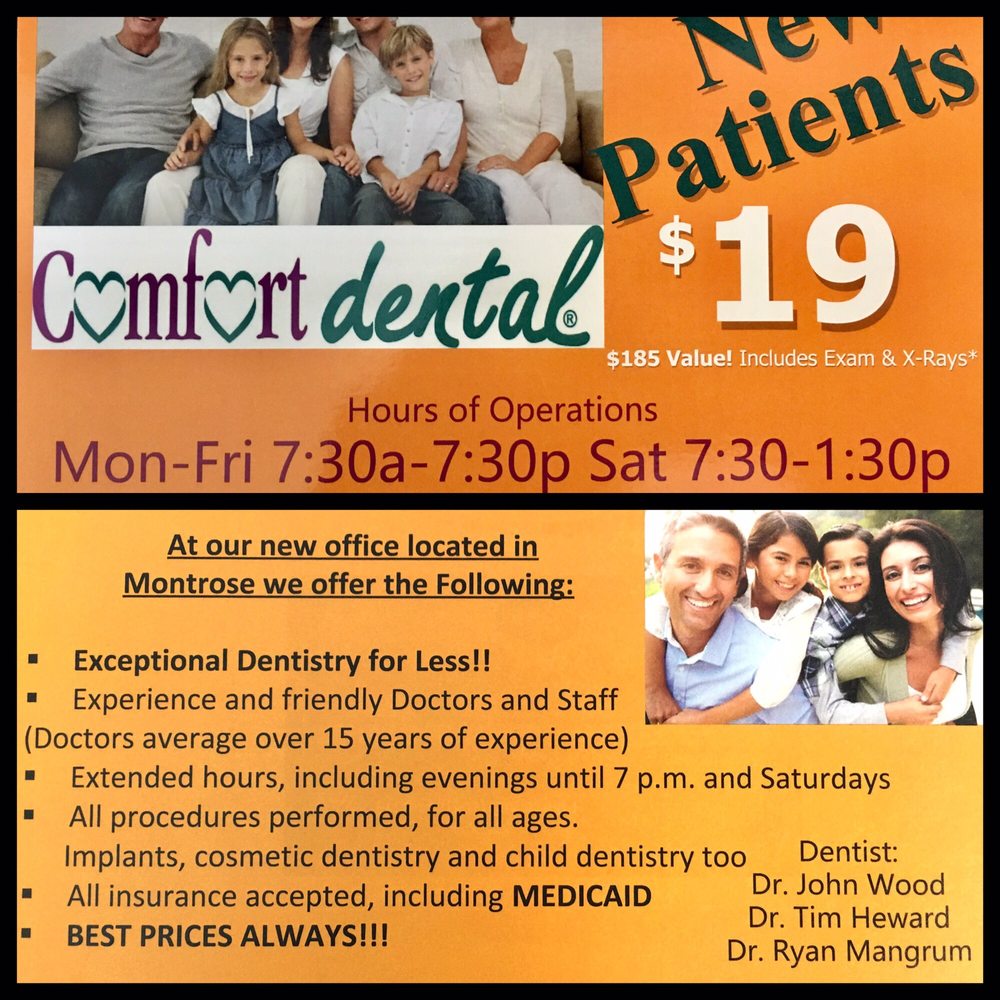 COMFORT DENTAL Updated August 2024 1807 South Townsend Avenue
