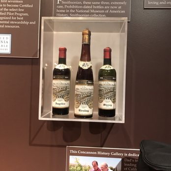 Concannon Vineyard - These bottles of wine from Concannon are also at the Smithsonian. Such a rich history from this winery. - Wine Tasting Room Near Me - Livermore, California