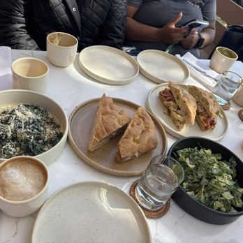 Wildflour - We ordered a steak sandwich and a veggie. A Cesar kale and the other house salad. All delicious - Delis Near Me - San Diego, California