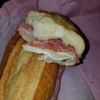Roma Market - "The Sandwich", Salami and Provolone on a fresh baked Italian roll brushed with olive oil. Simple but affective. - Delis Near Me - Pasadena, California Roma Market - "The Sandwich", Salami and Provolone on a fresh baked Italian roll brushed with olive oil. Simple but affective. - Delis Near Me - Pasadena, California