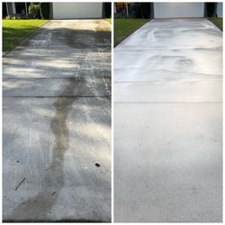 Cleanix360 - Check out the transformation of this driveway cleaning, BEFORE AND AFTER. Yours could be next - set up an appointment today!
