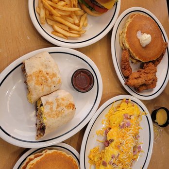 IHOP - a variety of breakfast foods on plates - Breakfast & Brunch Near Me - Jackson Heights, New York
