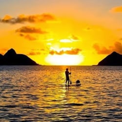 Aloha Sup Club Hawaii - SUP IN PARADISE,OUT SIDE OF THE MOKES NEAR KAILUA,OAHU