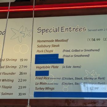 Mid Atlantic Seafood - Menu - Seafood Near Me - New Carrollton, Maryland