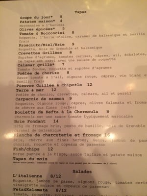 Menu photo 1 Z Biztro Montreal, QC Menu photo 1 Z Biztro Montreal, QC