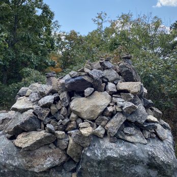 Norvin Green State Forest - Pile of rocks that everyone added to as they passed by - Hiking Near Me - Ringwood, New Jersey