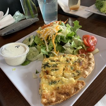 Never Enough Thyme Halcyon - Veggie Quiche slice and salad - Cafes Near Me - Alpharetta, Georgia